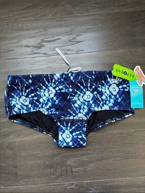 Speedo Eco Endurance Party Palm  swim briefs,elastic drawcord waist